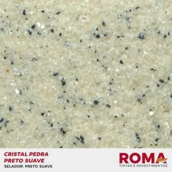 Imagem de REVESTIMENTO CRISTAL PEDRA PRETO SUAVE 23 KG - ROMA